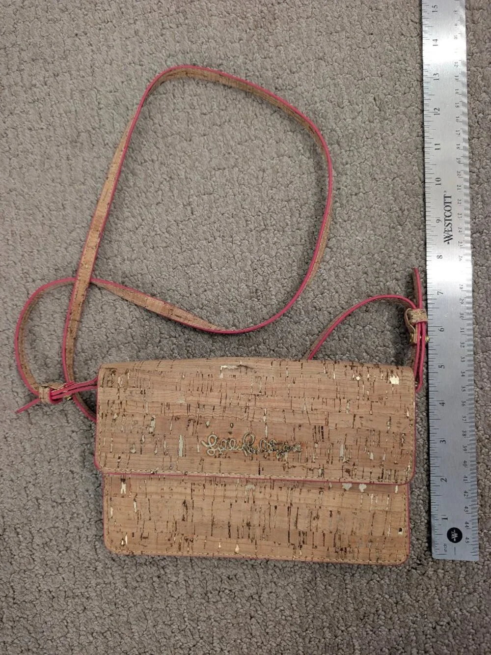 Lilly Pulitzer Madigan Cork Crossbody Clutch bag small